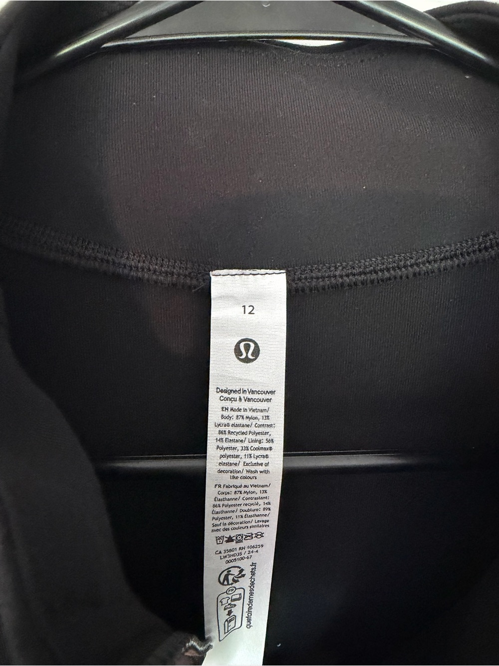 lululemon Define Relaxed-Fit Jacket *Luon Black Size 12 NWT* - Picture 9 of 12